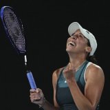Madison Keys aux anges KEYSTONE/AP/Vincent Thian